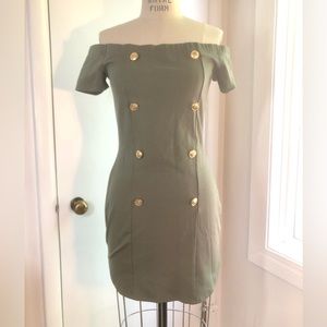 Off the shoulder mini dress